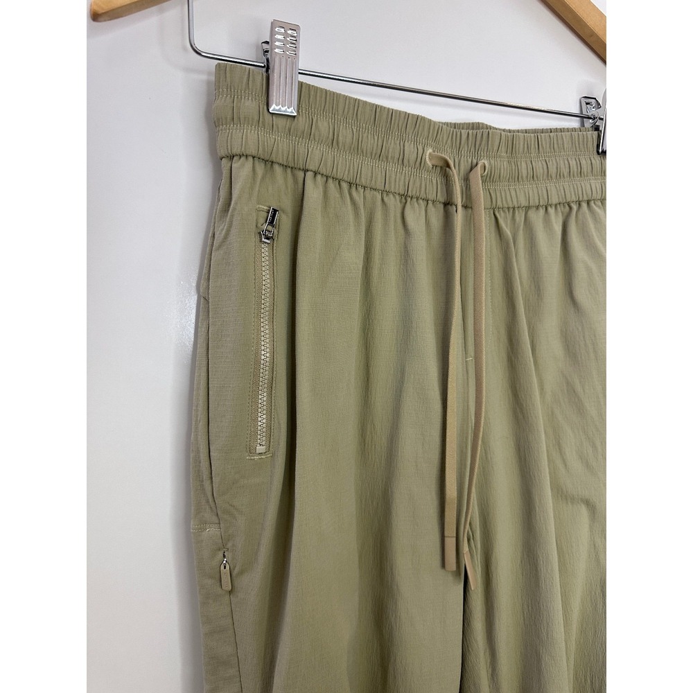 NWT Athleta Trekkie Relaxed Mid Rise Jogger Pants Flax Tan XS Ripstop Stretch - Picture 3 of 15
